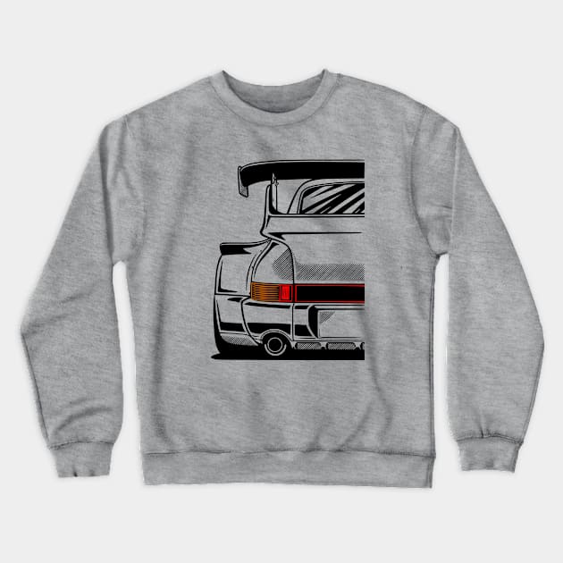 Classic 911 964 RWB JDM Race Car Crewneck Sweatshirt by Automotive Apparel & Accessoires